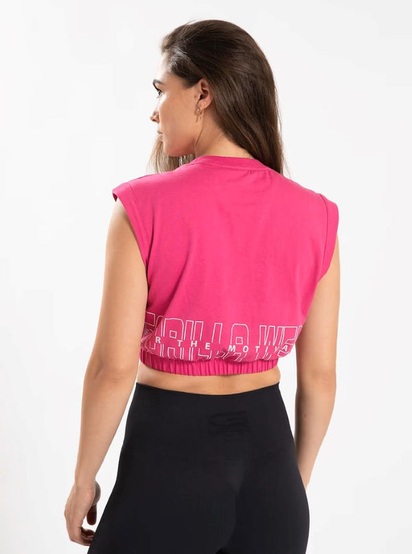 Albion Oversized Crop Top - Pink