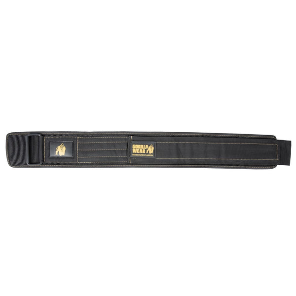 4 Inch Nylon Lifting Belt - Schwarz/gold