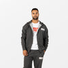 Classic Oversized Zipped Hoodie - Grau