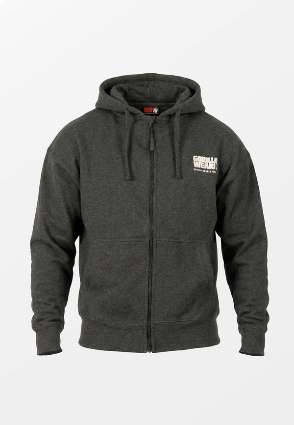 Classic Oversized Zipped Hoodie - Grau