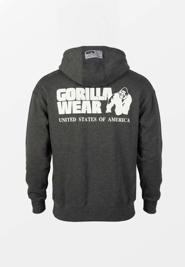 Classic Oversized Zipped Hoodie - Grau