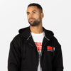 Classic Oversized Zipped Hoodie - Schwarz