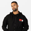 Classic Oversized Zipped Hoodie - Schwarz