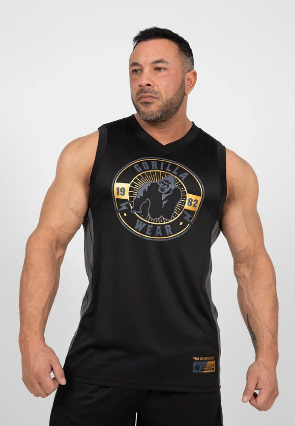 Orlando Jersey Tank Top - Schwarz/Gold