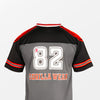 Tyler Football Jersey - Schwarz/Rot