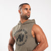 Marshall Sleeveless Hoodie - Olive