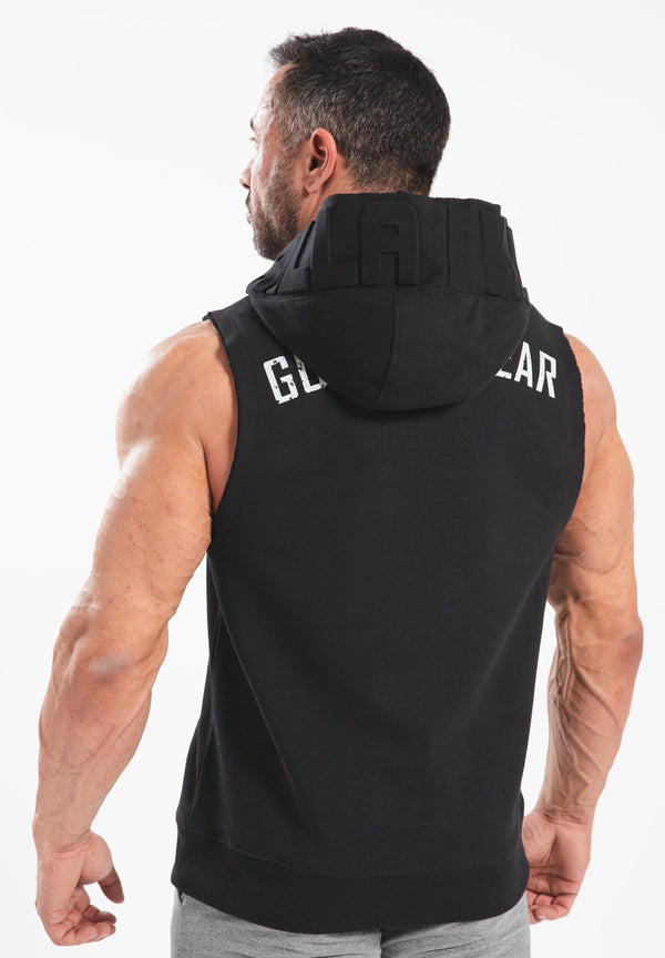 Marshall Sleeveless Hoodie - Schwarz