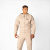 Harvey Track Hoodet Jacket - Beige