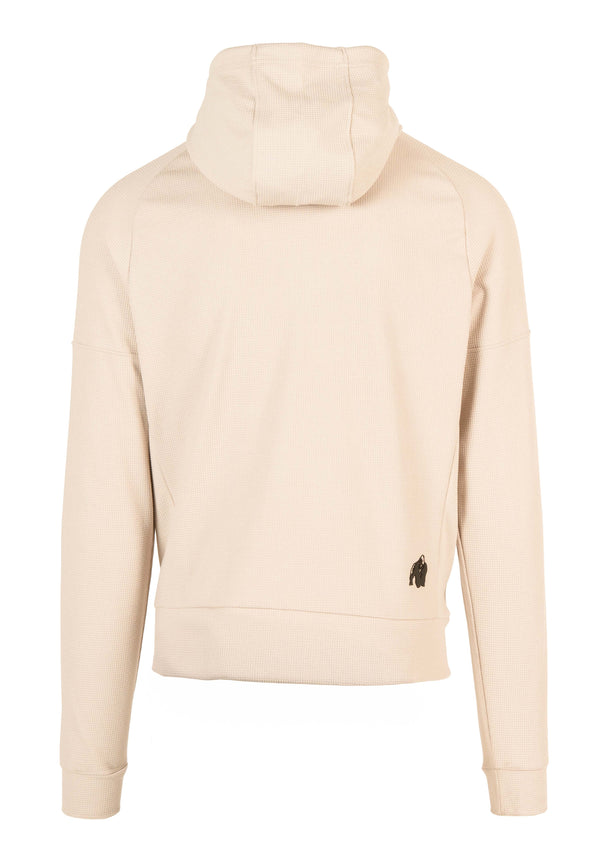 Harvey Track Hoodet Jacket - Beige