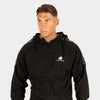 Harvey Track Hoodet Jacket - Schwarz