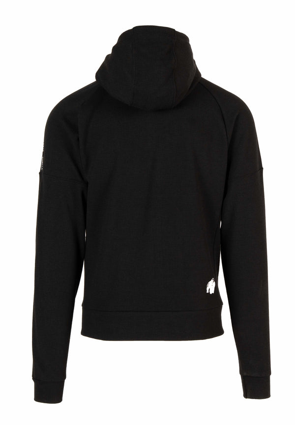 Harvey Track Hoodet Jacket - Schwarz