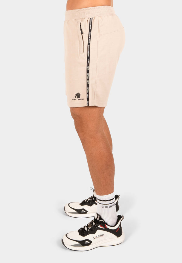 Harvey Track Shorts - Beige