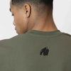 Idaho Oversized Waffle T-Shirt - Armee Grün