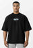 Idaho Oversized Waffle T-Shirt - Schwarz