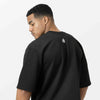 Idaho Oversized Waffle T-Shirt - Schwarz