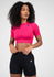 Whitney Seamless Crop Top-Pink