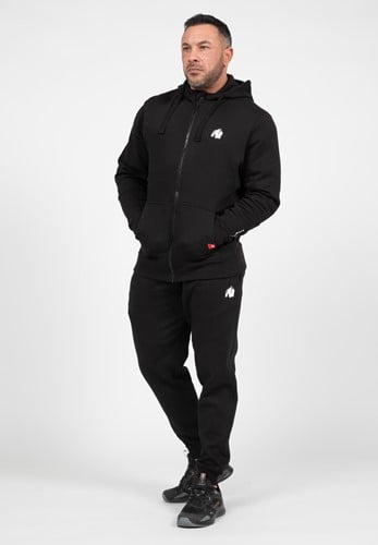 Leon Zip Hoodie - Schwarz