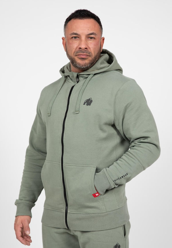 Leon Zip Hoodie - Grün