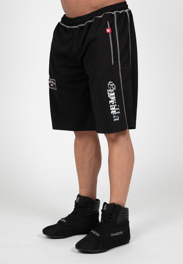 Marlow Mesh Shorts - Schwarz/Grau