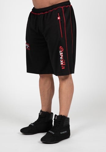 Marlow Mesh Shorts - Schwarz/Rot