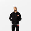 Classic Oversized Zipped Hoodie - Schwarz