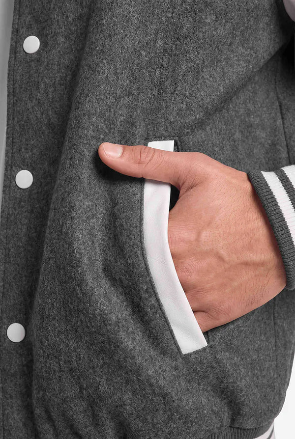 Stockholm Varsity Jacket - Grau