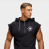 Huntley Sleeveless Hoodie - Schwarz