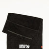 Zip Pocket Gym Towel - Schwarz