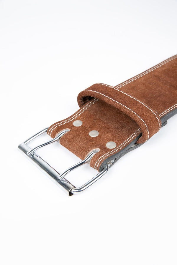 4 Inch Leather Lifting Belt - Braun