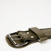 Gorilla Wear 4 Inch Padded Leather Lifting Belt - Armee Grün
