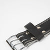 Gorilla Wear 6 Inch Padded Leather Lifting Belt - Schwarz/Schwarz