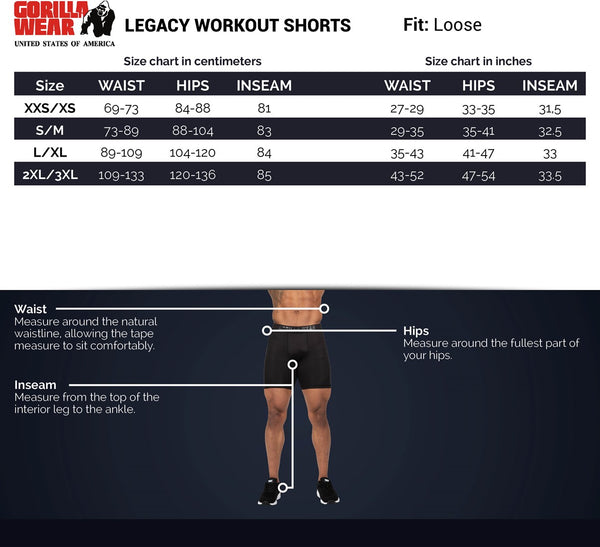 Legacy Workout Shorts - Schwarz