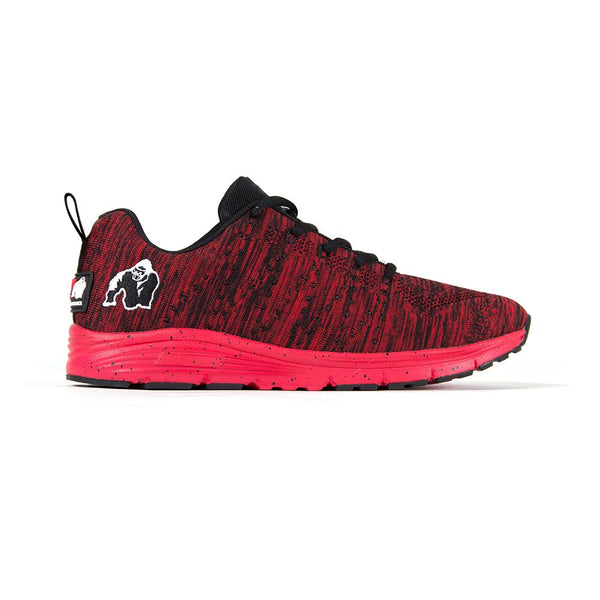 Brooklyn Knitted Sneakers - Rot/Schwarz