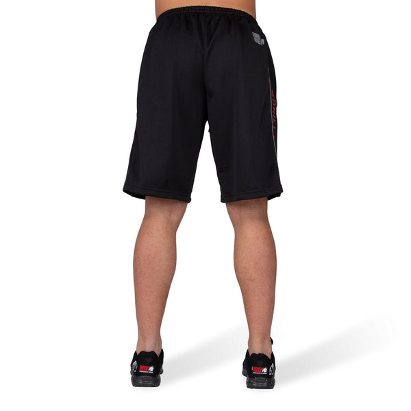 Functional Mesh Shorts - Schwarz/Rot