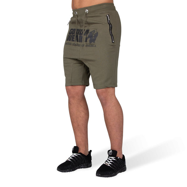 Alabama Drop Crotch Shorts - Armee Grün