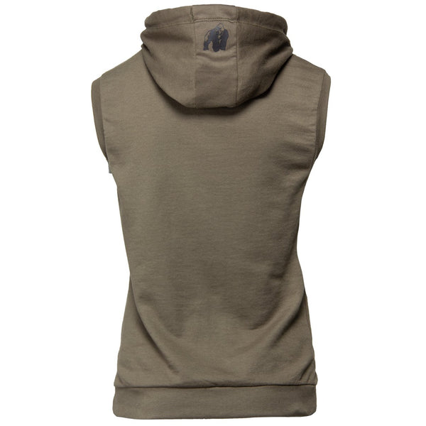 Selma Sleeveless Hoodie - Armee Grün