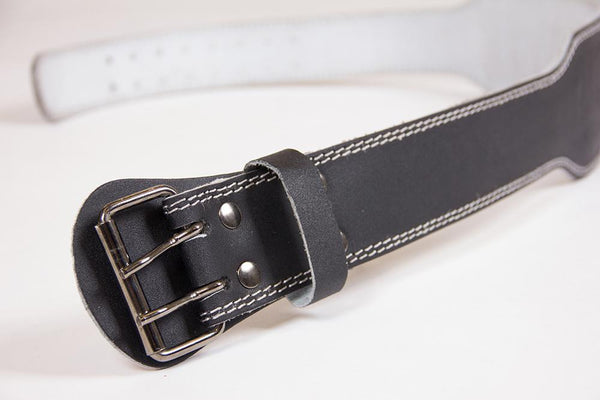 Gorilla Wear 4 INCH Padded Leather Belt - Schwarz