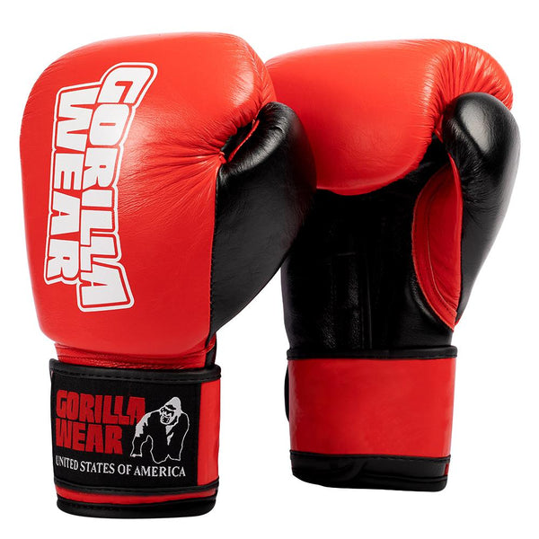 Ashton Pro Boxing Gloves - Rot/Schwarz