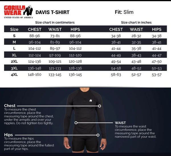 Davis T-Shirt – Schwarz