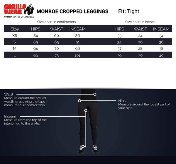 Monroe Cropped Leggings 3/4 - Grau