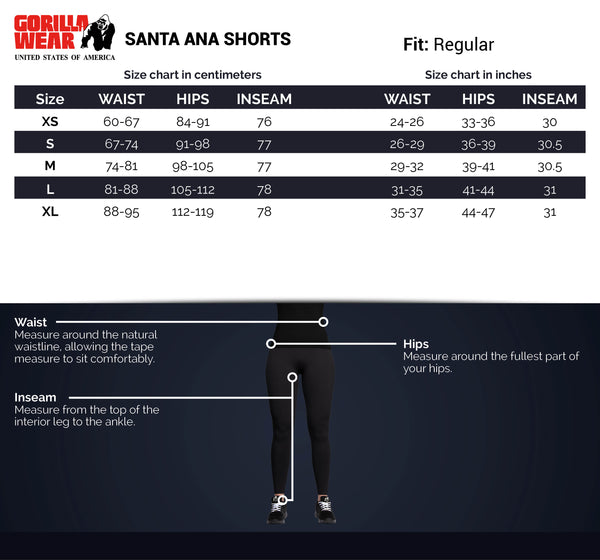 Santa Ana Shorts - Schwarz