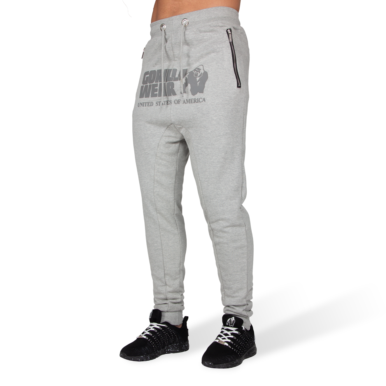 Alabama Drop Crotch Joggers Grau Gorilla Wear Schweiz