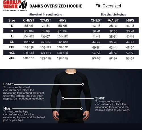 Banks Oversized Hoodie - Schwarz/Gelb