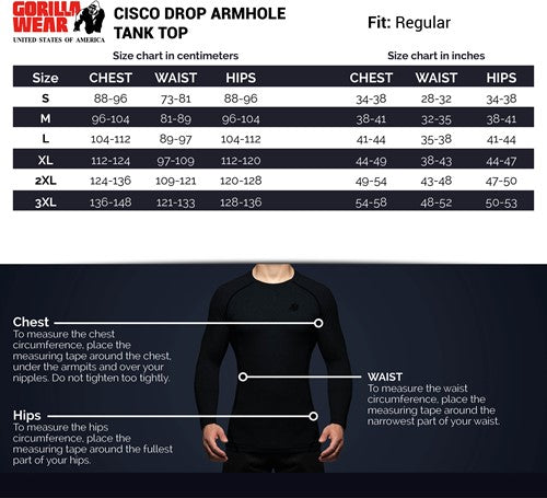 Cisco Drop Armhole Tank Top - Grau/Schwarz