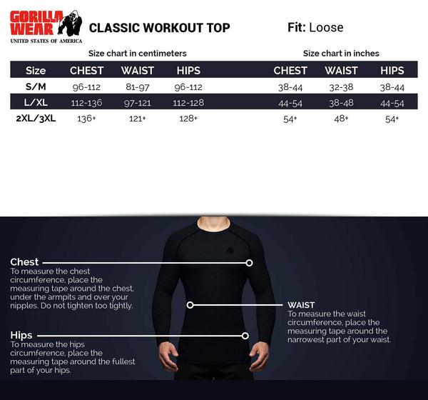 Classic Work Out Top - Schwarz