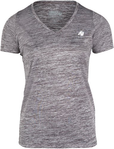 Elmira V-Neck T-Shirt - Grau