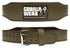 Gorilla Wear 4 Inch Padded Leather Lifting Belt - Armee Grün