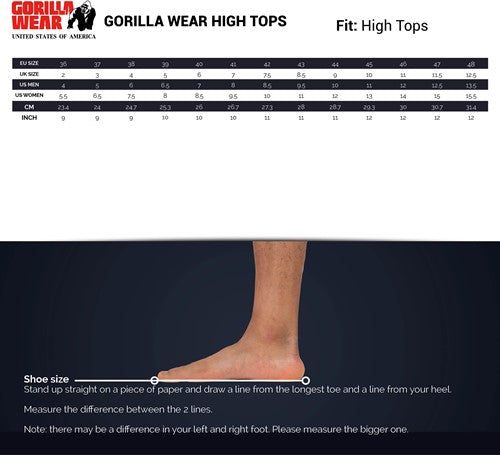Gorilla Wear High Tops - Weiss