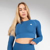 Hilton Seamless Long Sleeve - Blau
