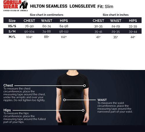 Hilton Seamless Long Sleeve - Schwarz